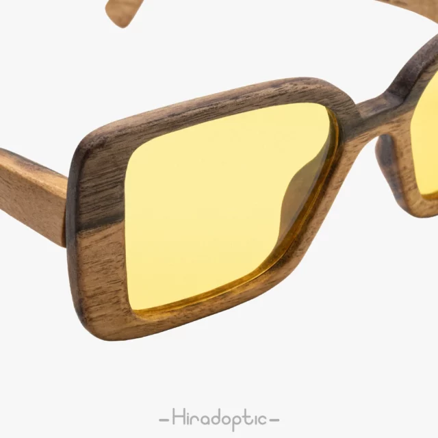 خرید عینک دید در شب زنانه چوبی فشن گردو 03 - Wooden Sunglasses MWG03