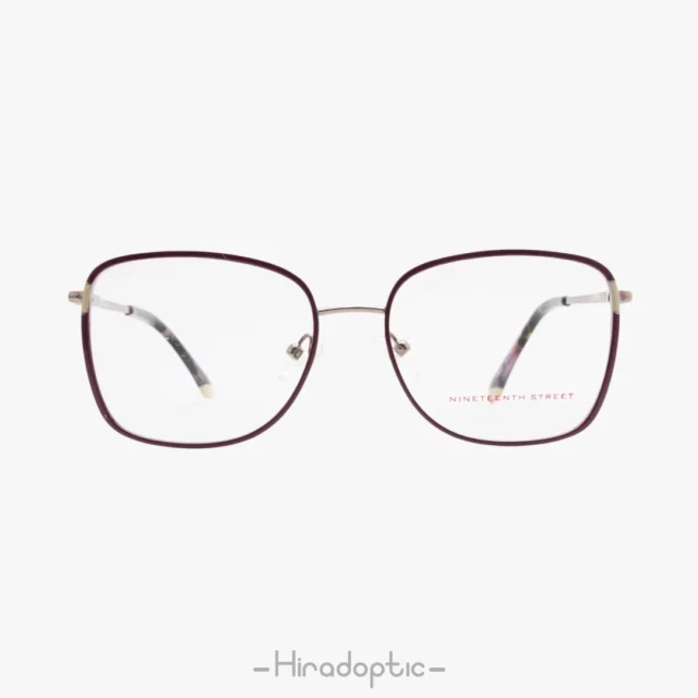 عینک طبی خیابان نوزدهم Nineteen-St-F8021 فلزی زرشکی