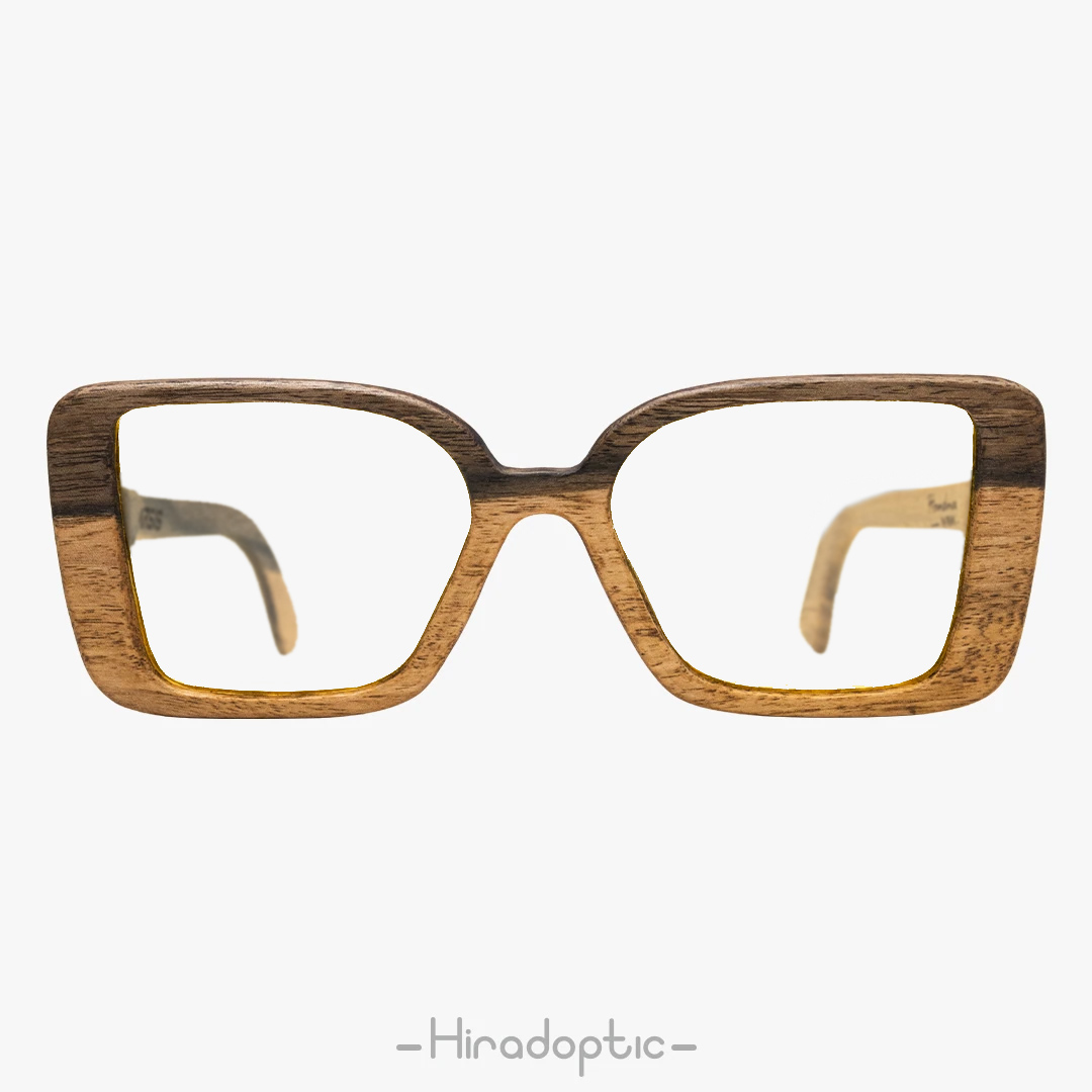 عینک طبی چوبی فشن گردو 03 Wooden Glasses MWG03